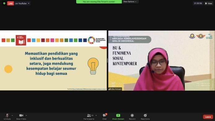 Webinar "Menjaga Keberlangsungan SDGs Di Indonesia: Isu Dan Fenomena ...