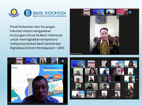 Kunjungan Virtual Bank Indonesia ke Universitas Kristen Indonesia